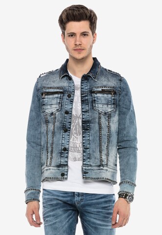 Veste mi-saison 'CAIN' CIPO & BAXX en bleu : devant