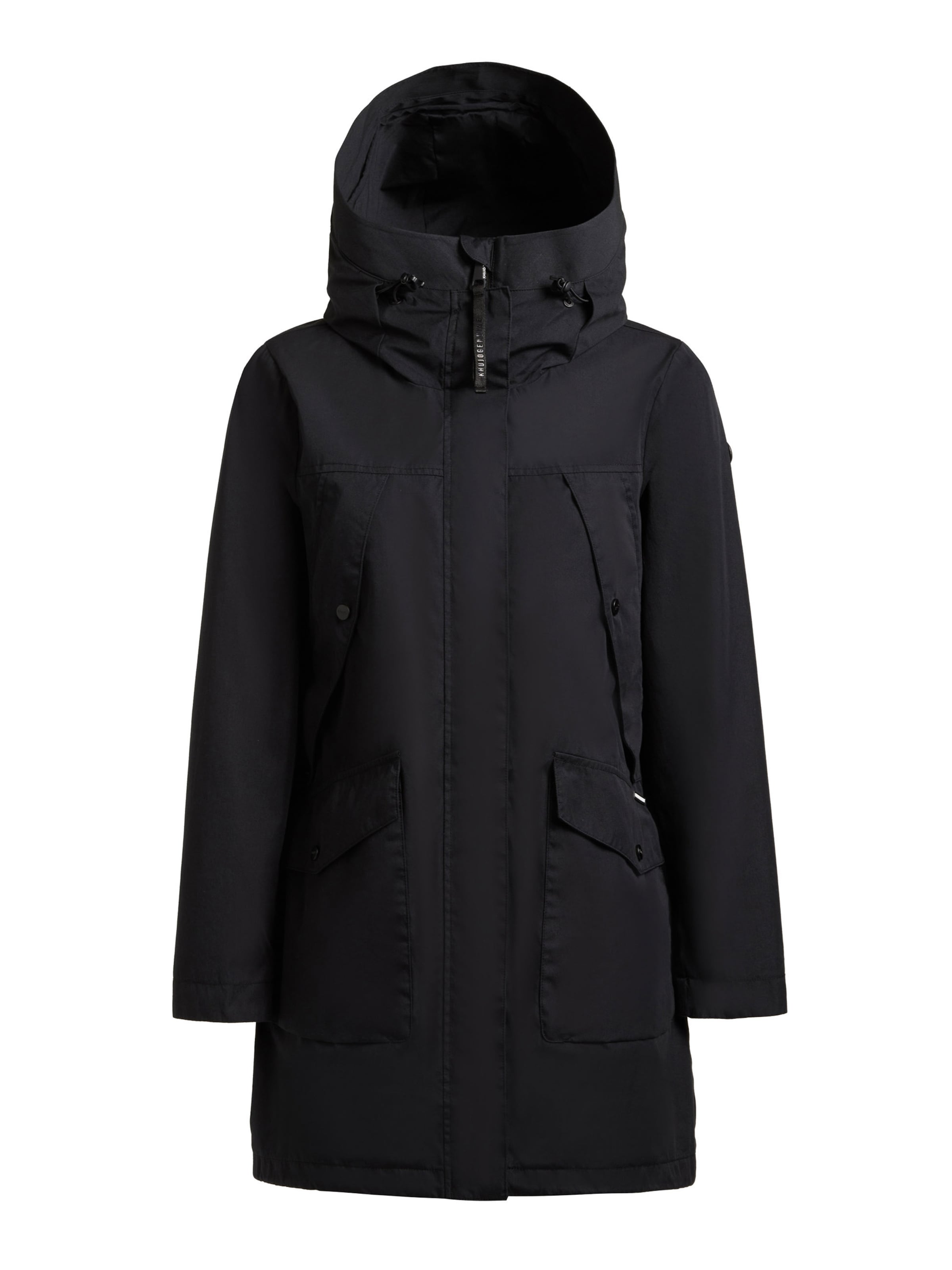 khujo Between-seasons coat 'AGEV' in Black: front
