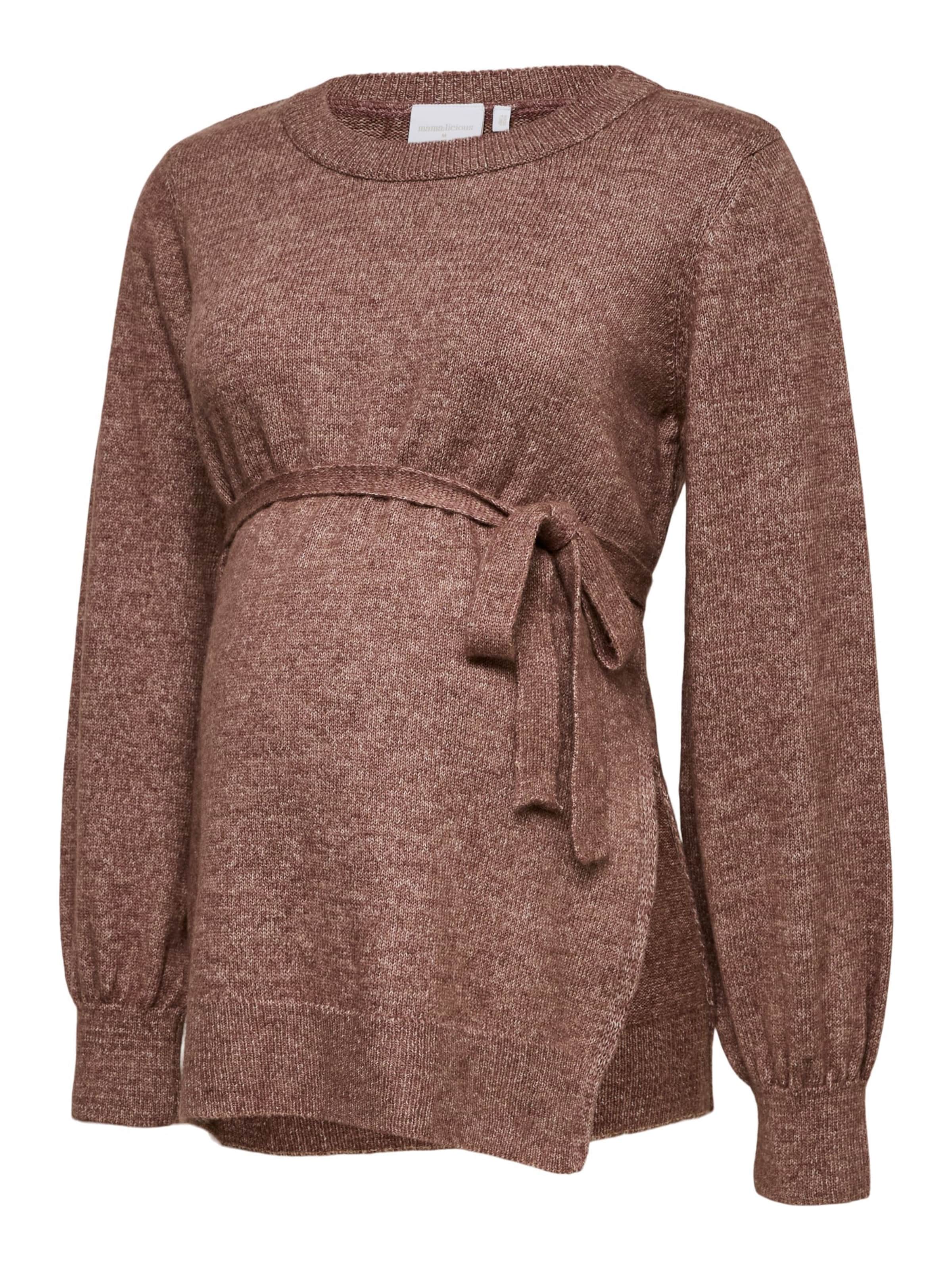 MAMALICIOUS Pull-over en marron, Vue avec produit