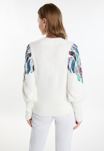 IZIA - Pullover 'Gaya' em branco