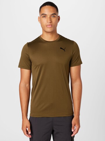 PUMA Performance Shirt 'Fav Blaster' in Brown: front