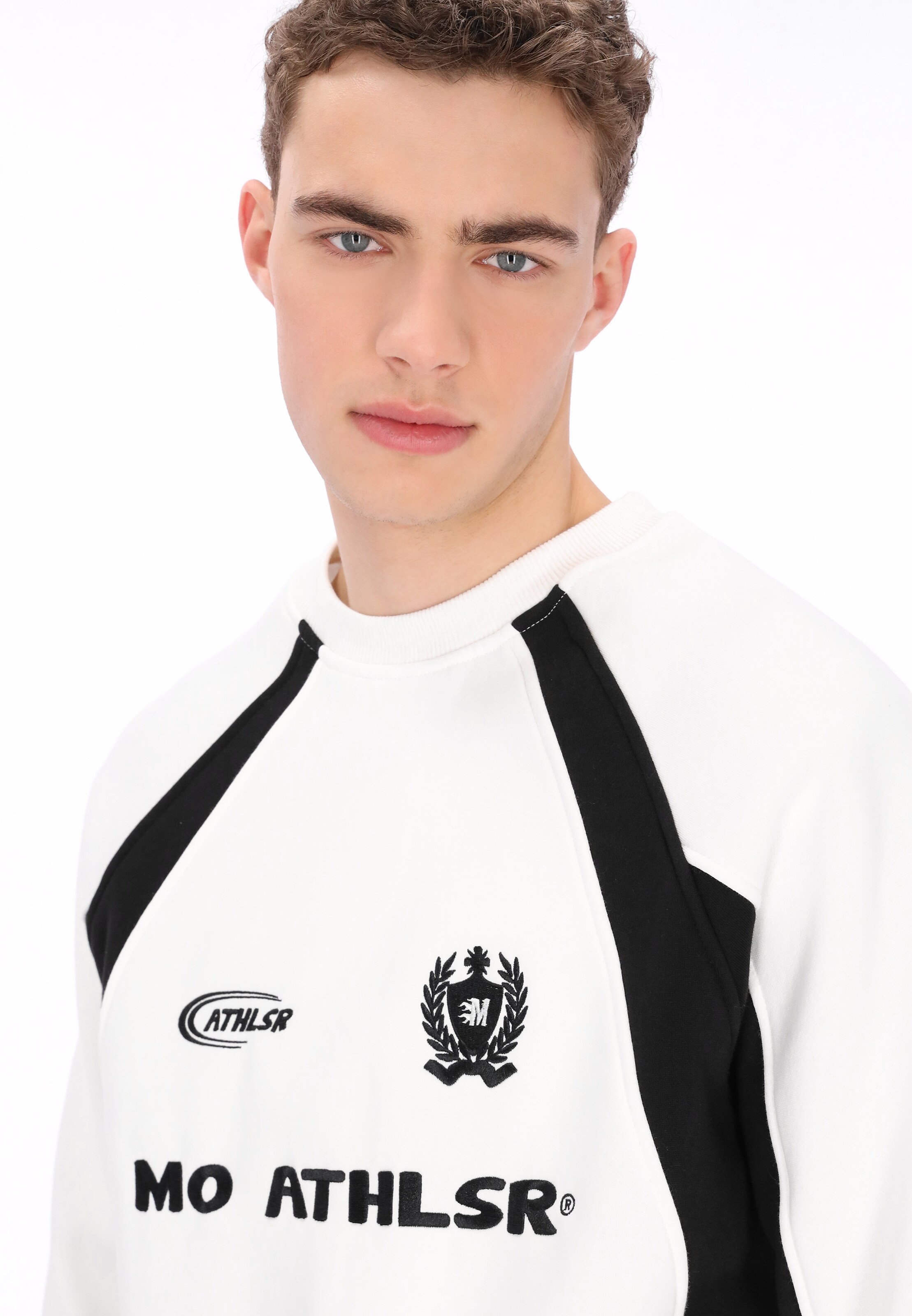Sweat-shirt Mo ATHLSR en blanc