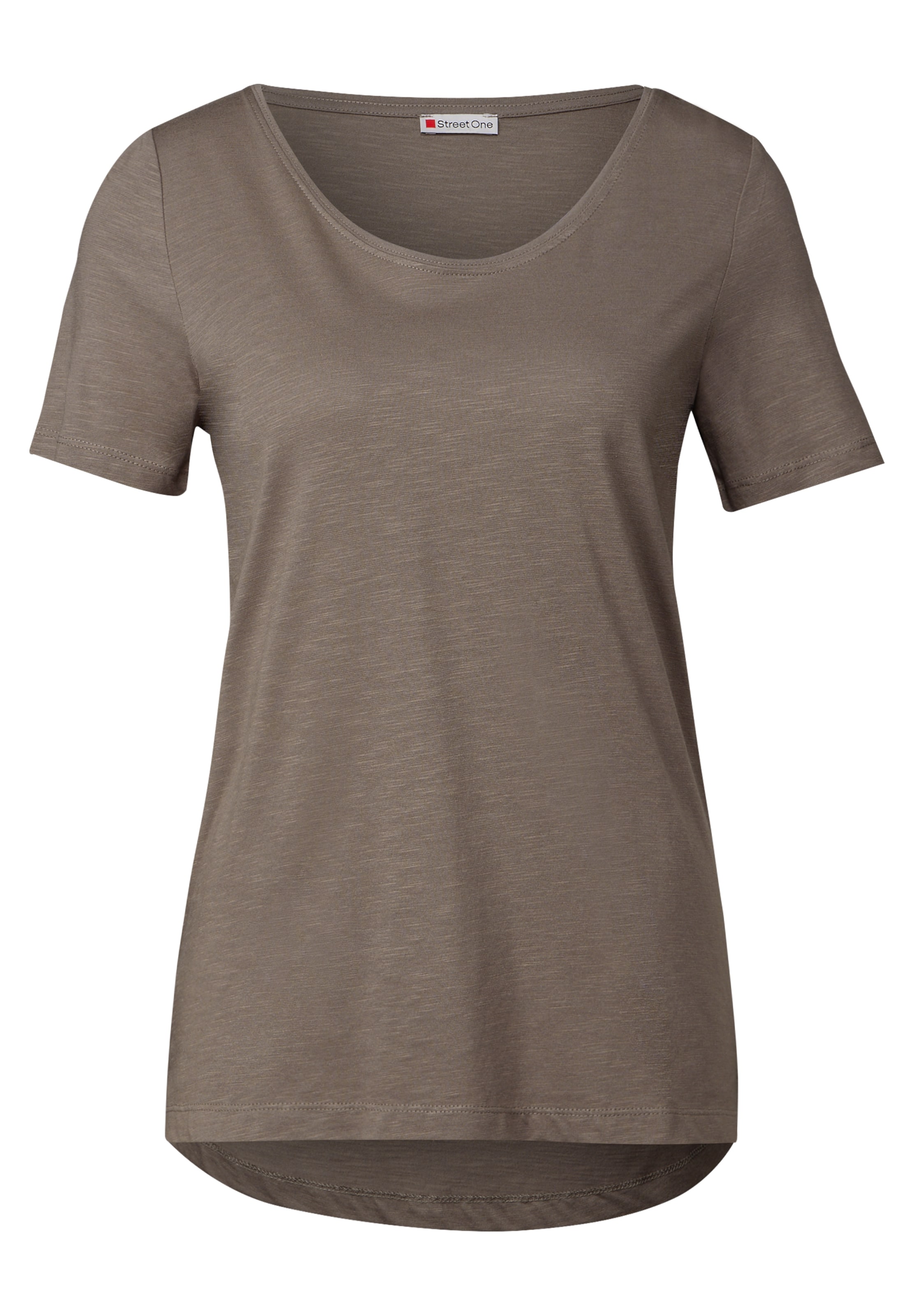STREET ONE Μπλουζάκι 'Gerda' σε καφέ: μπροστά