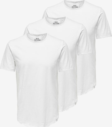 Only & Sons Shirt 'BENNE' in White: front