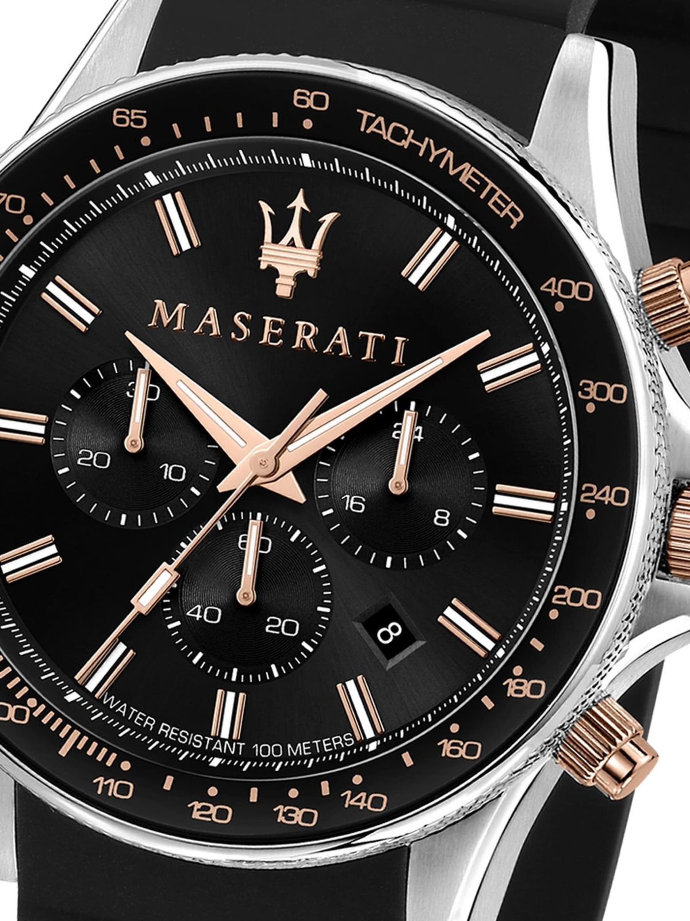 Maserati Analoog horloge in Zwart