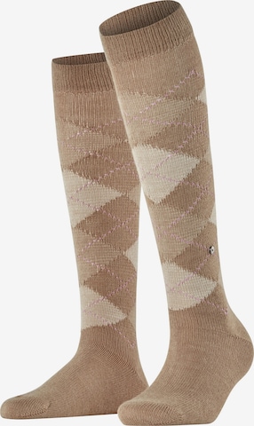 BURLINGTON Overknee Strümpfe 'Whitby' in Gelb: Vorderseite