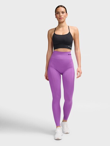 Hummel Skinny Sportovní kalhoty 'TIF' – fialová