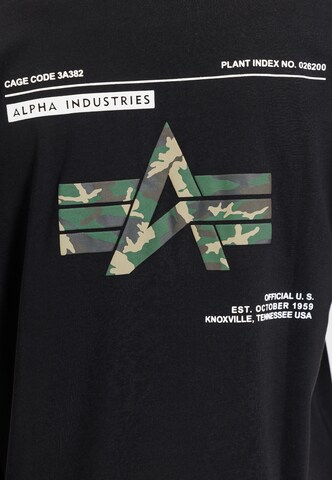 ALPHA INDUSTRIES - Camiseta en negro