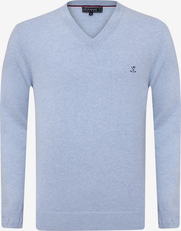 Sir Raymond Tailor Strickpullover 'Los Angeles' in Blau: Vorderseite