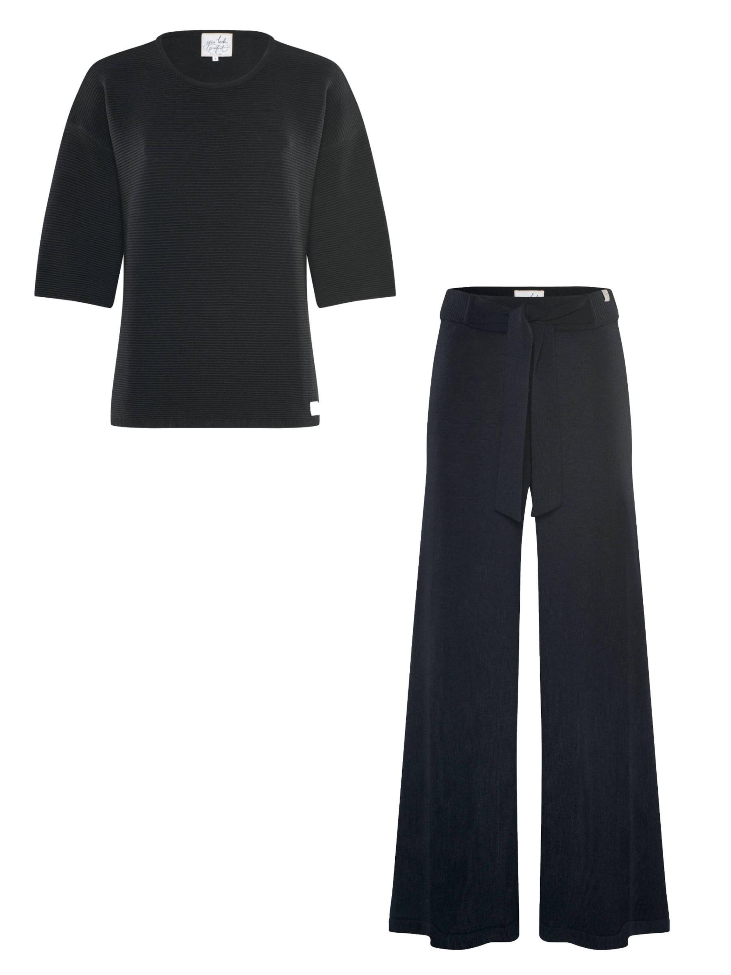 Abito da casa 'Pullover Fay & Pants Bailey' di YOU LOOK PERFECT in nero: frontale