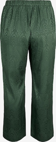 Zizzi Regular Pants 'MAJAT' in Green