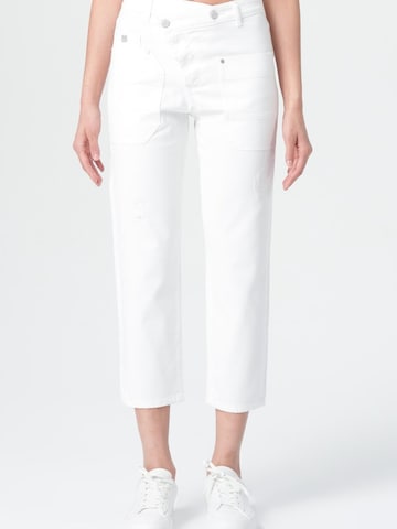 M.O.D MIRACLE OF DENIM - Folgado Calças de ganga em branco