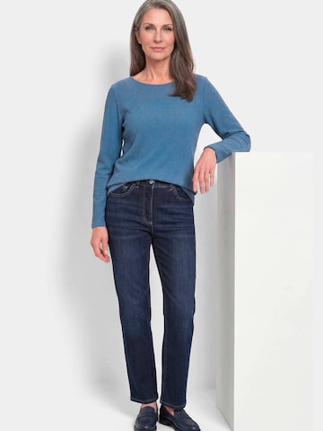 Goldner Shirt in Blau