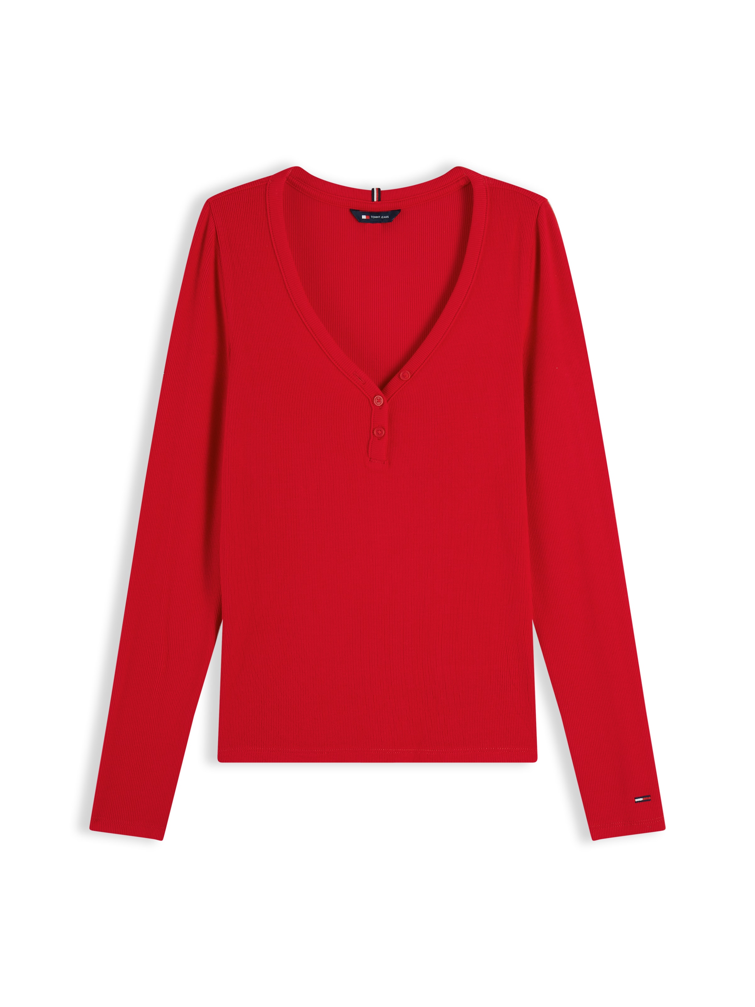 Tricou de la Tommy Jeans pe roșu: față