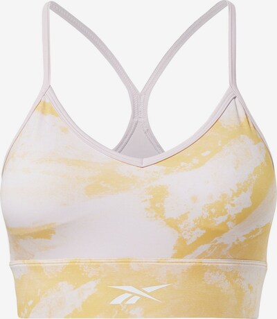 Reebok Sport Sport-BH in safran / weiß, Produktansicht