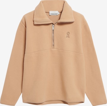 Sweat-shirt ARMEDANGELS en beige : devant