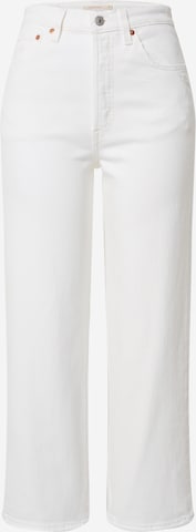 Jean 'RIBCAGE STRAIGHT ANKLE' LEVI'S ® en blanc : devant