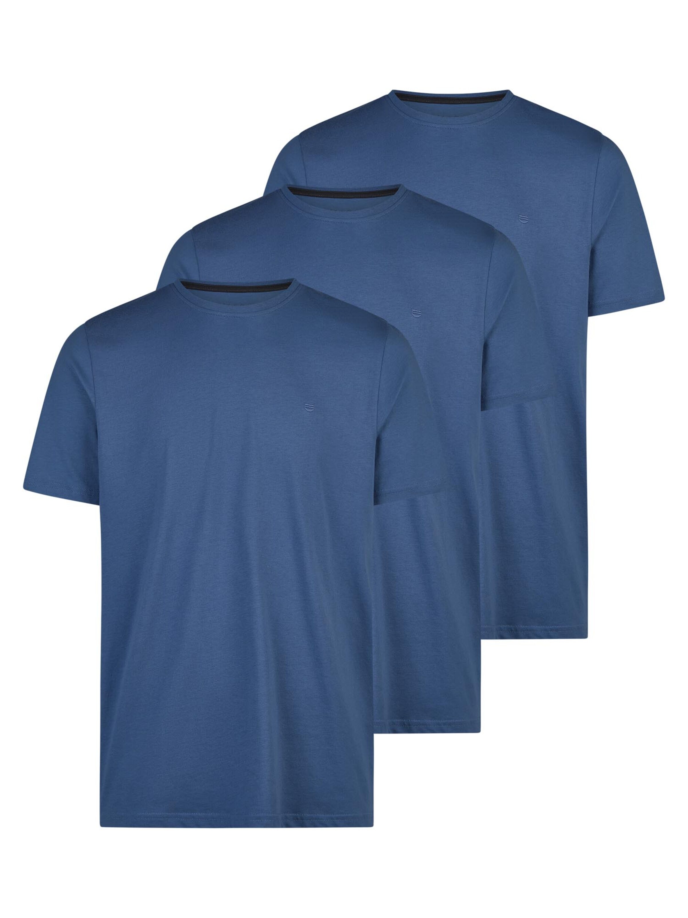 redmond Shirt 'Basic'‌‌‌‌ in Blau: Vorderseite