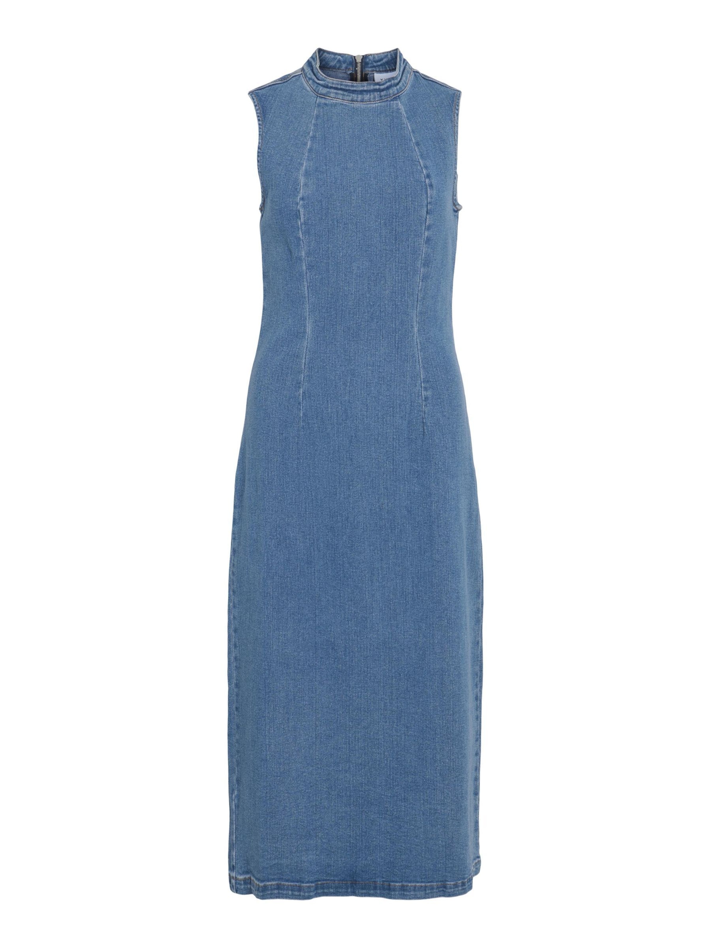 VILA - Vestido en azul: frente