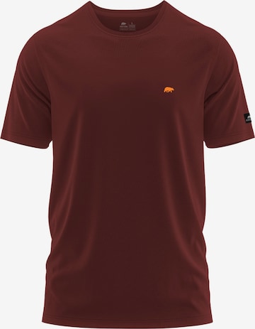 FORSBERG Shirt 'T-Shirt mit kleinem Gummi-Patch' in Red: front