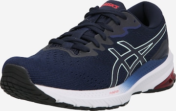 Chaussure de course ASICS en bleu : devant