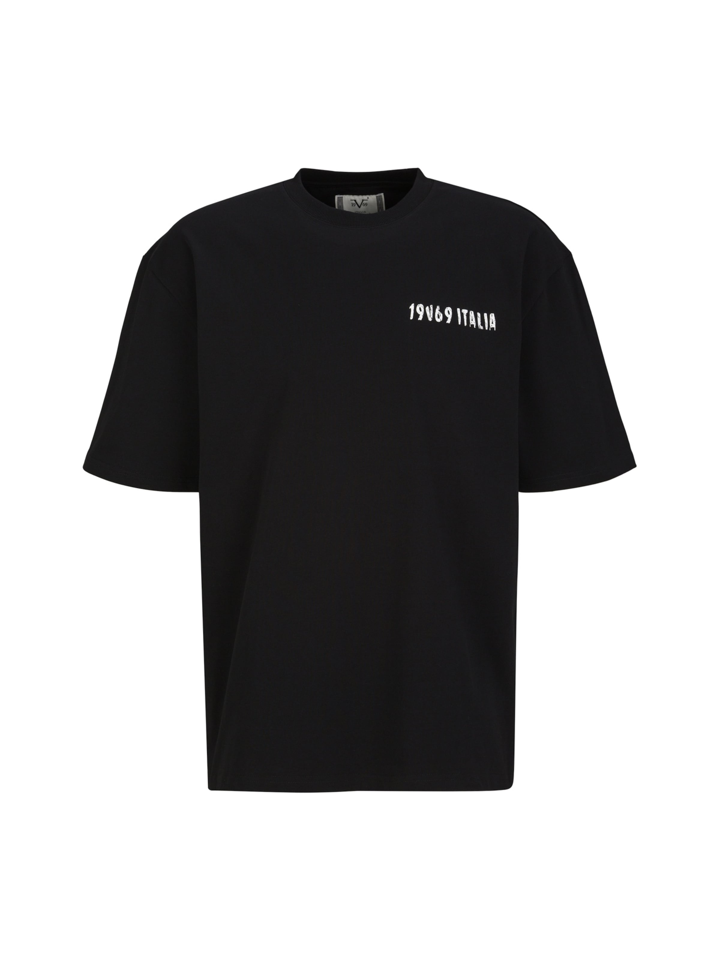 19V69 ITALIA Shirt ' Tamaro Wintersports ' in Black: front