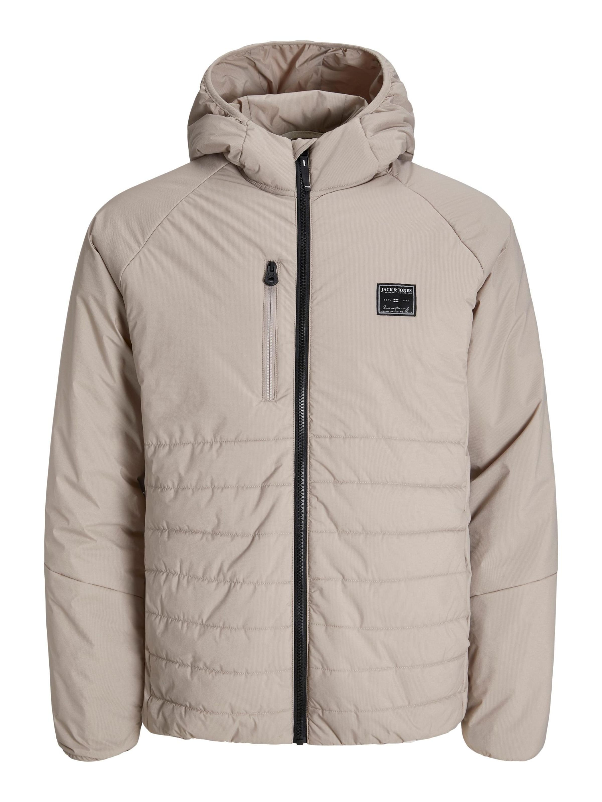 JACK & JONES Winterjas in Beige: voorkant