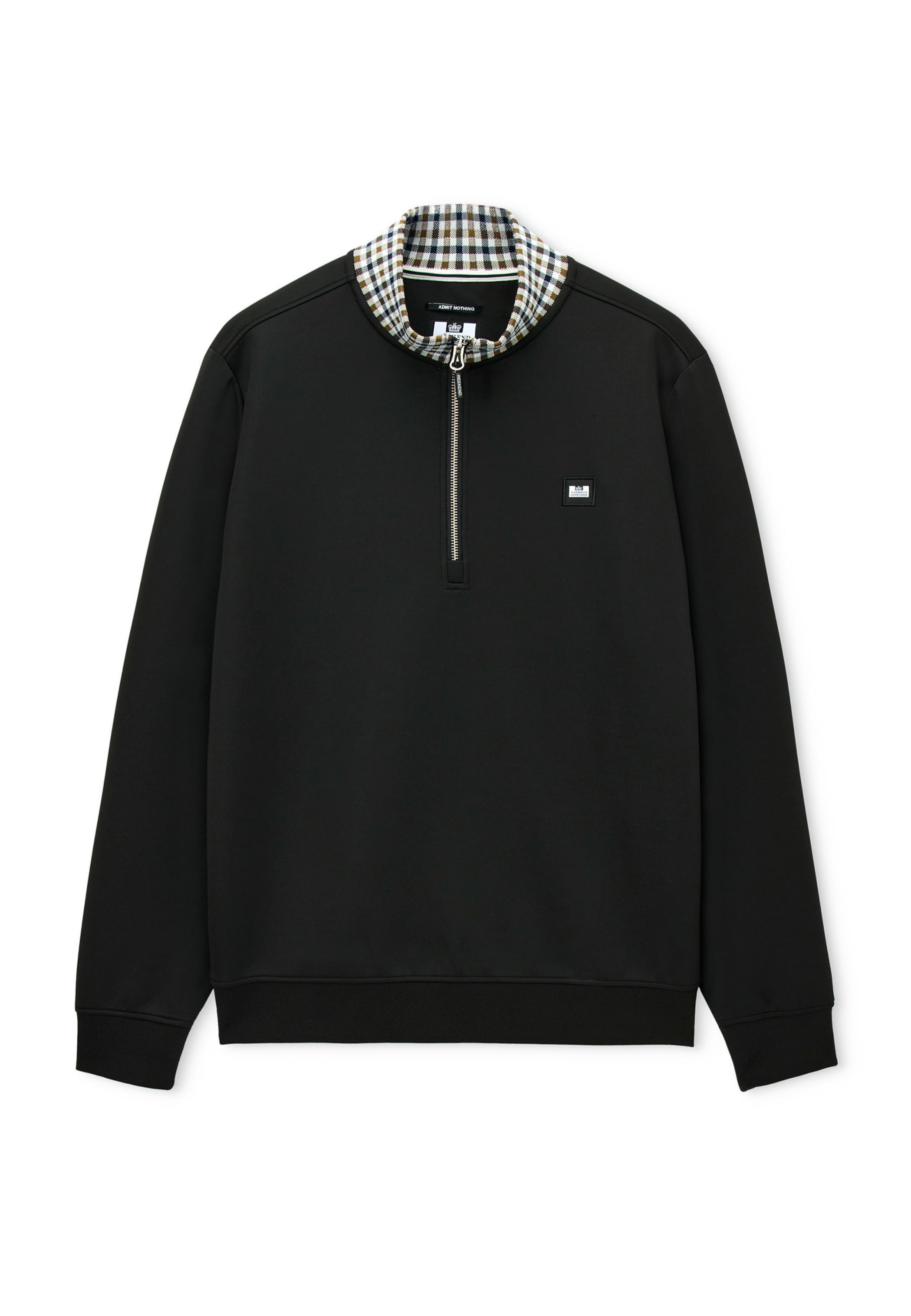 Weekend Offender Sweatshirt 'Henson' in Zwart: voorkant