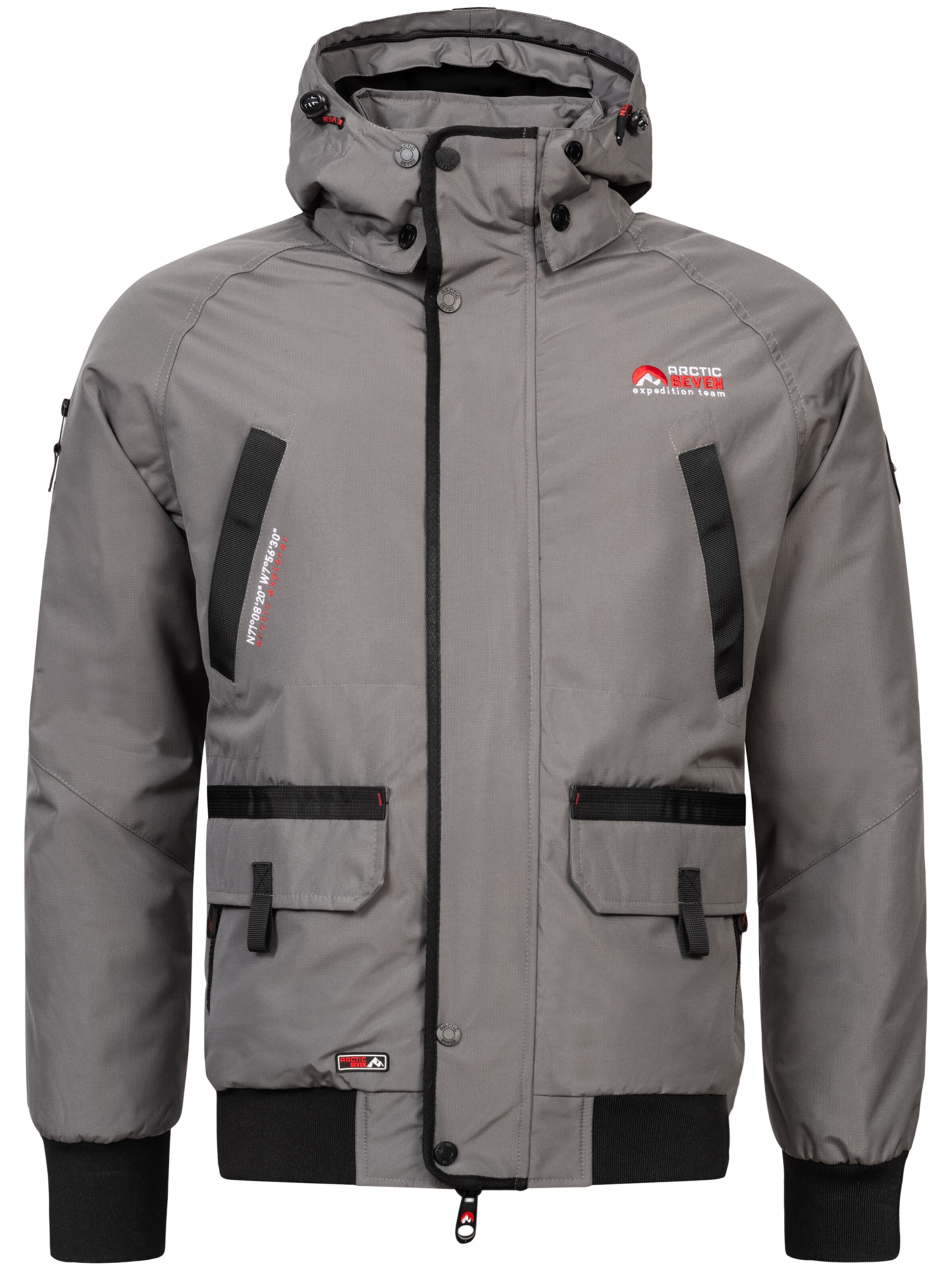 Arctic Seven Winter jacket 'Arthuro' in Grey