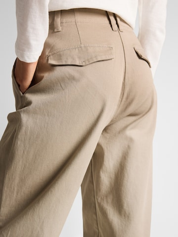 TOM TAILOR Barrel Trousers in Grey