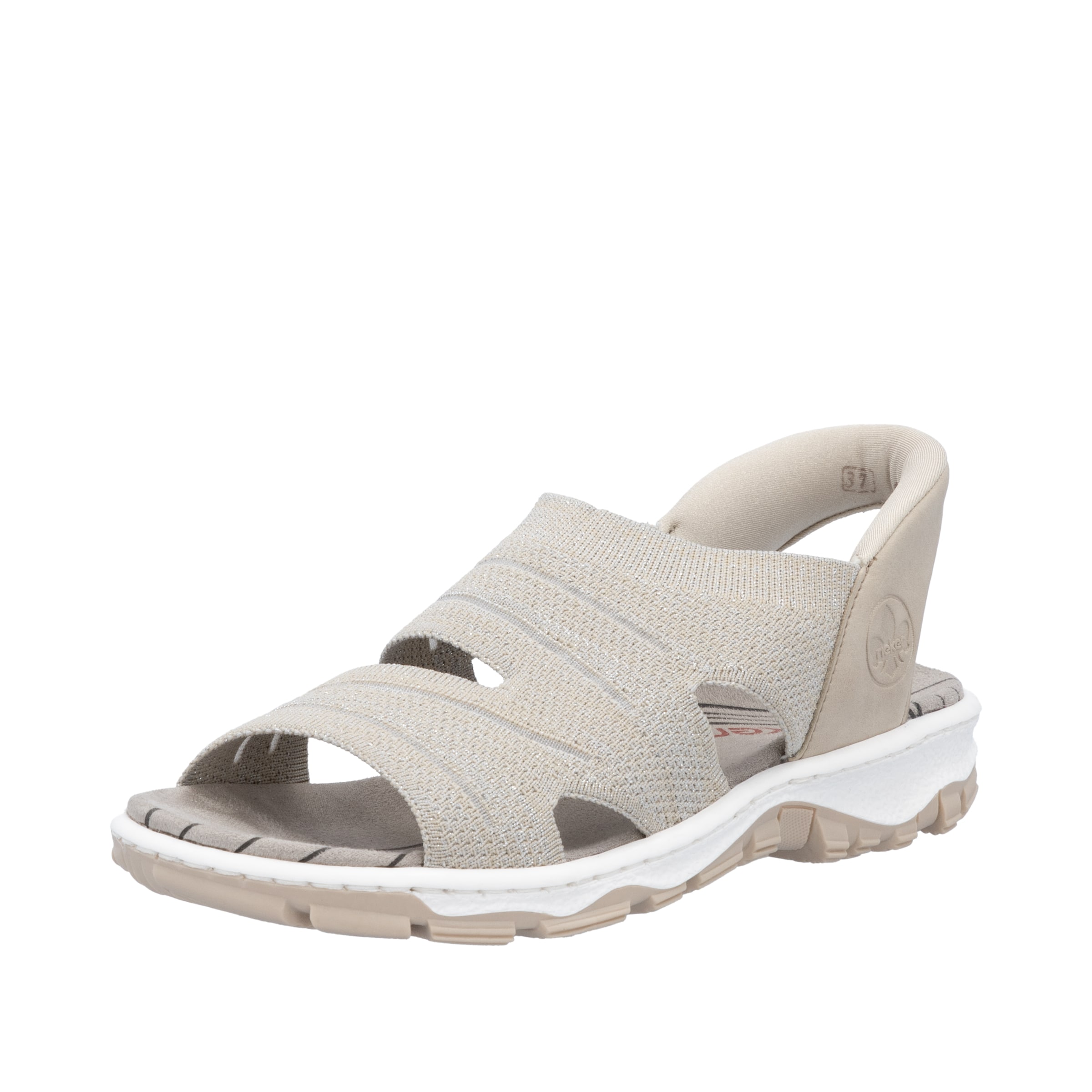 Rieker Trekking sandal in Beige: front