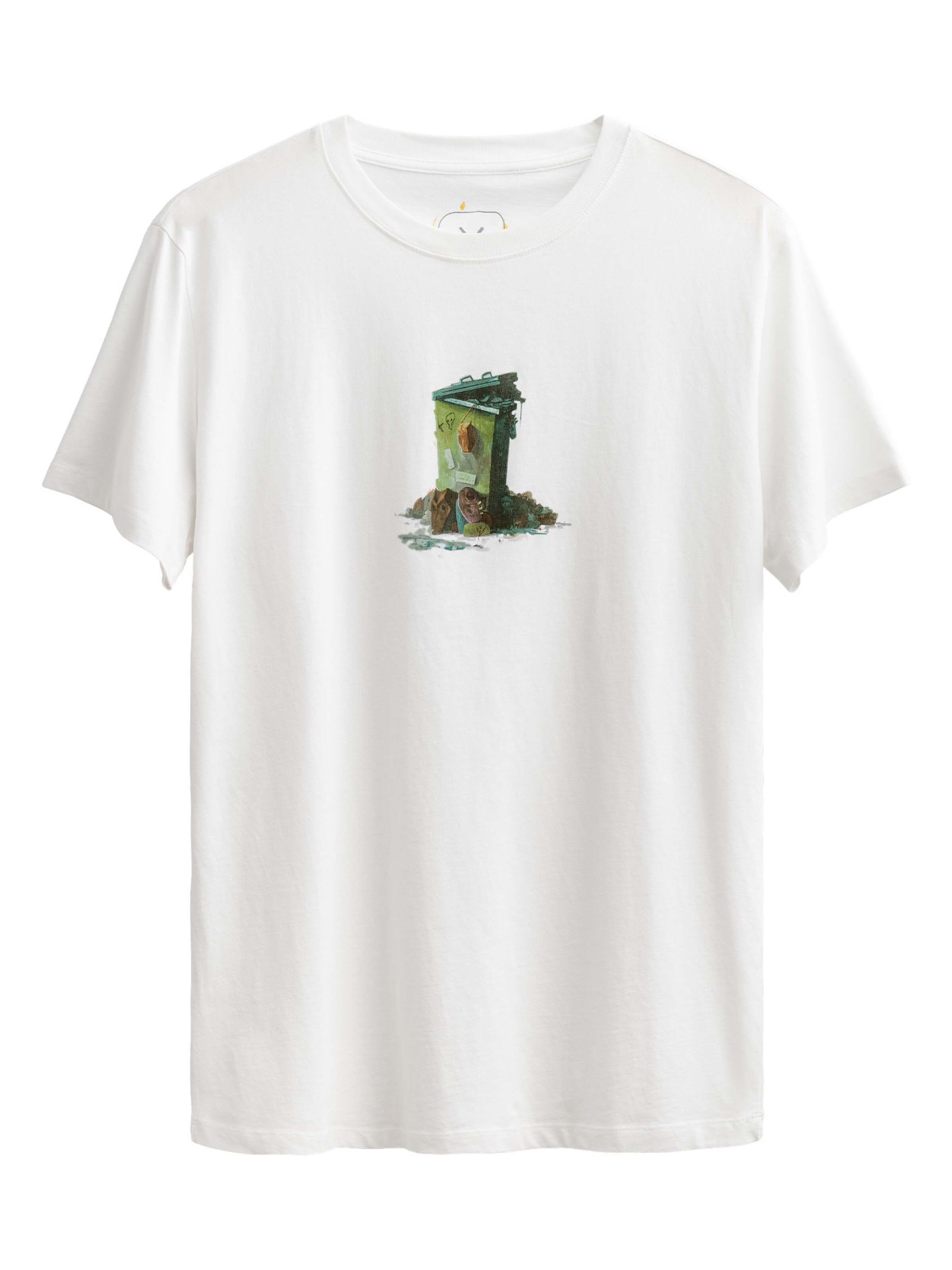 Maglietta 'Arnung' di Kaft in bianco: frontale