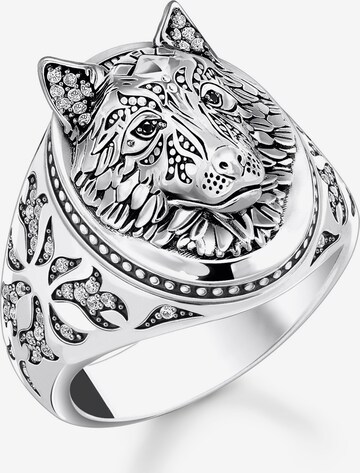 Thomas Sabo Ring 'Wolf' in Silver: front