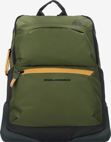 Piquadro Backpack 'Corner' in Green: front