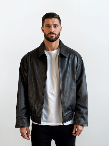 trueprodigy Between-season jacket ' Pekka ' in Black: front