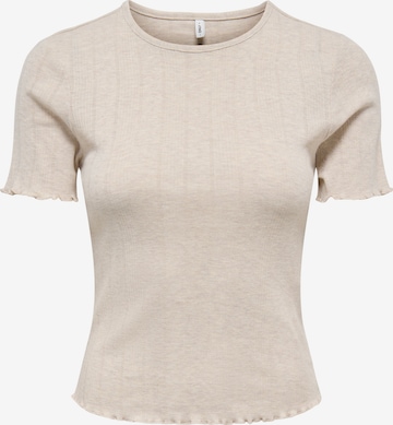 T-shirt 'ONLTENNA' ONLY en beige : devant