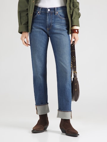 Regular Jeans de la GAP pe albastru: față