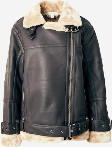 TOPSHOP Winter Jacket in Brown: front