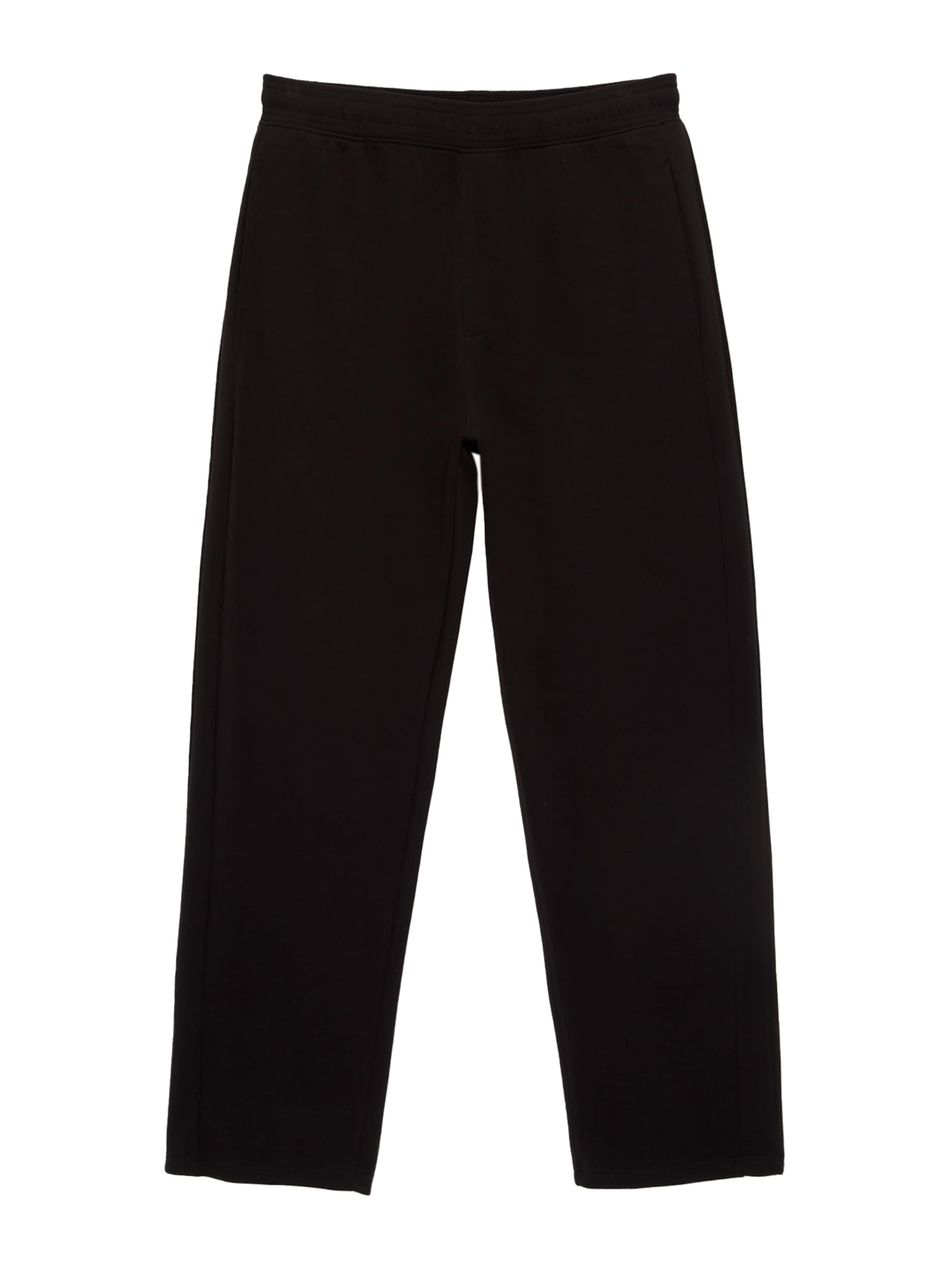 Pull&Bear Wide Leg Bukser i sort: forside