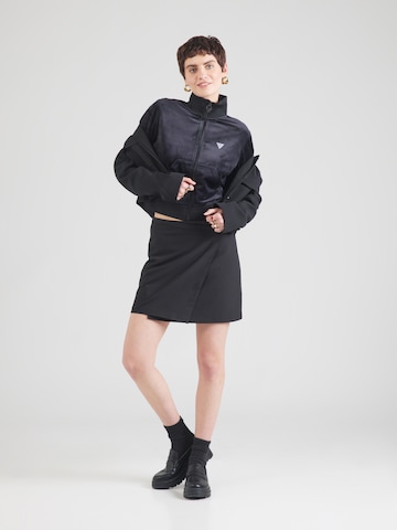 GUESS Zip-Up Hoodie 'COUTURE' in Black