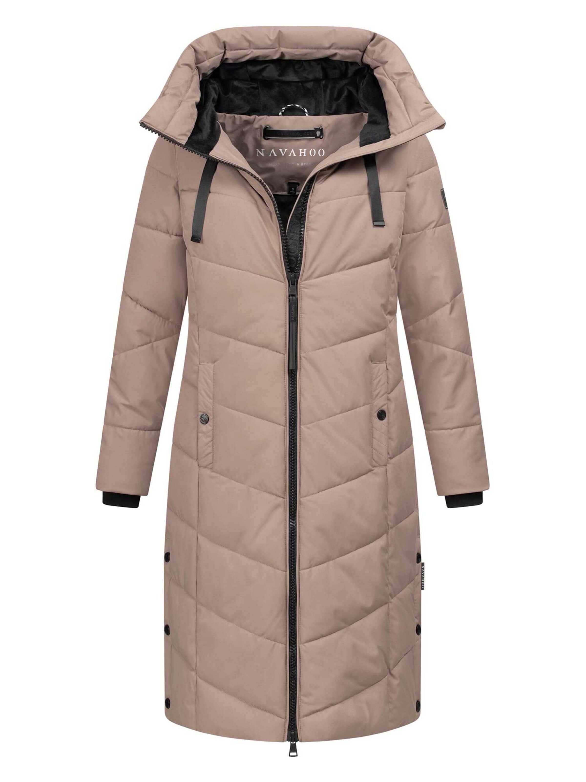 NAVAHOO Wintermantel ' N009 ' in Grijs: voorkant