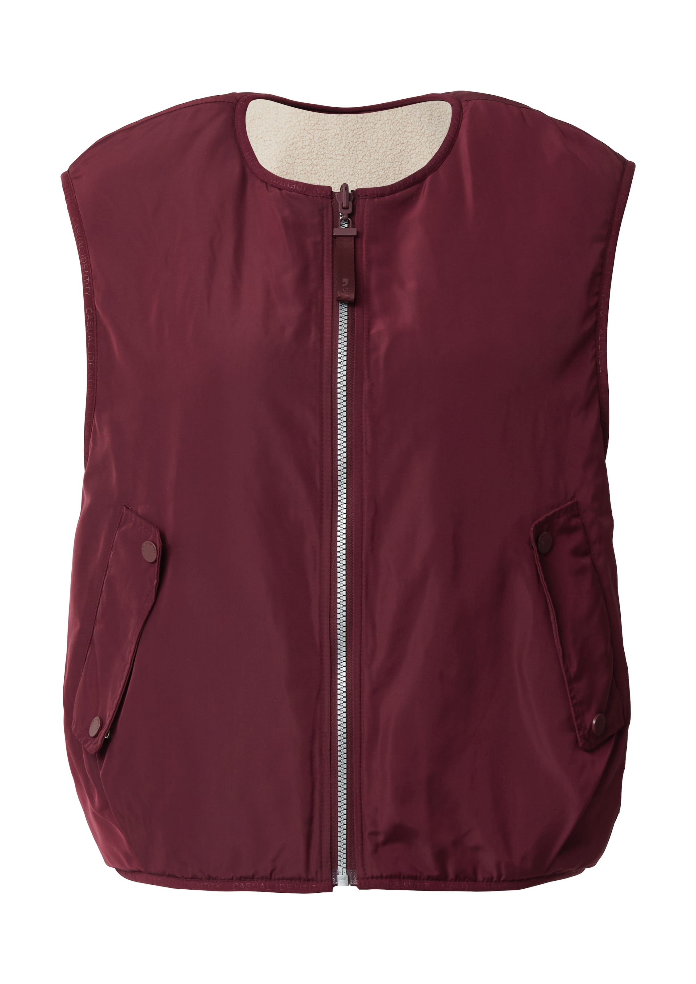 Gilet comma casual identity en rouge : devant