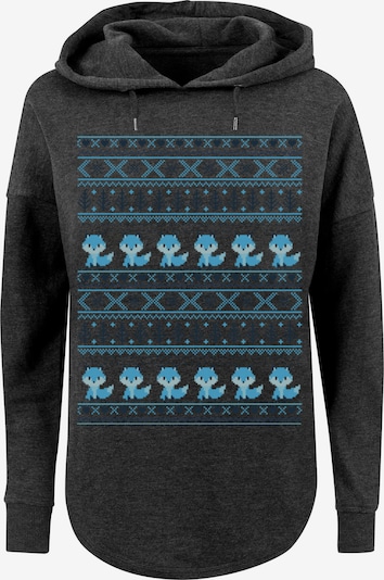 F4NT4STIC Sweatshirt 'Christmas Fuchs' in hellblau / dunkelgrau, Produktansicht