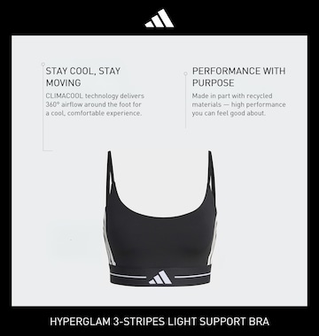 ADIDAS PERFORMANCE Bustier Sportmelltartók 'HYG' - fekete