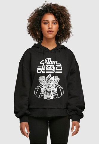 Merchcode Sweatshirt 'Thin Lizzy - Rocker' in Black: front