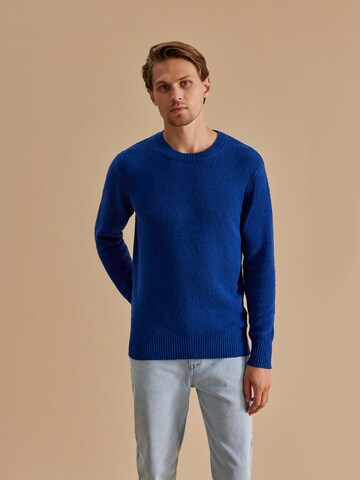 DAN FOX APPAREL Regular fit Trui 'Laurenz' in Blauw: voorkant