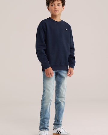 WE Fashion Sweatshirt in Blauw