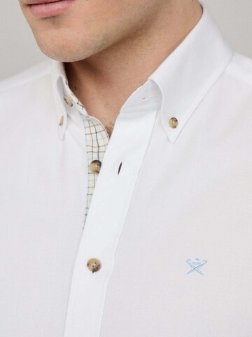 Hackett London Regular fit Overhemd in Wit