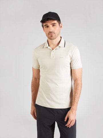 T-Shirt fonctionnel BOSS en beige : devant