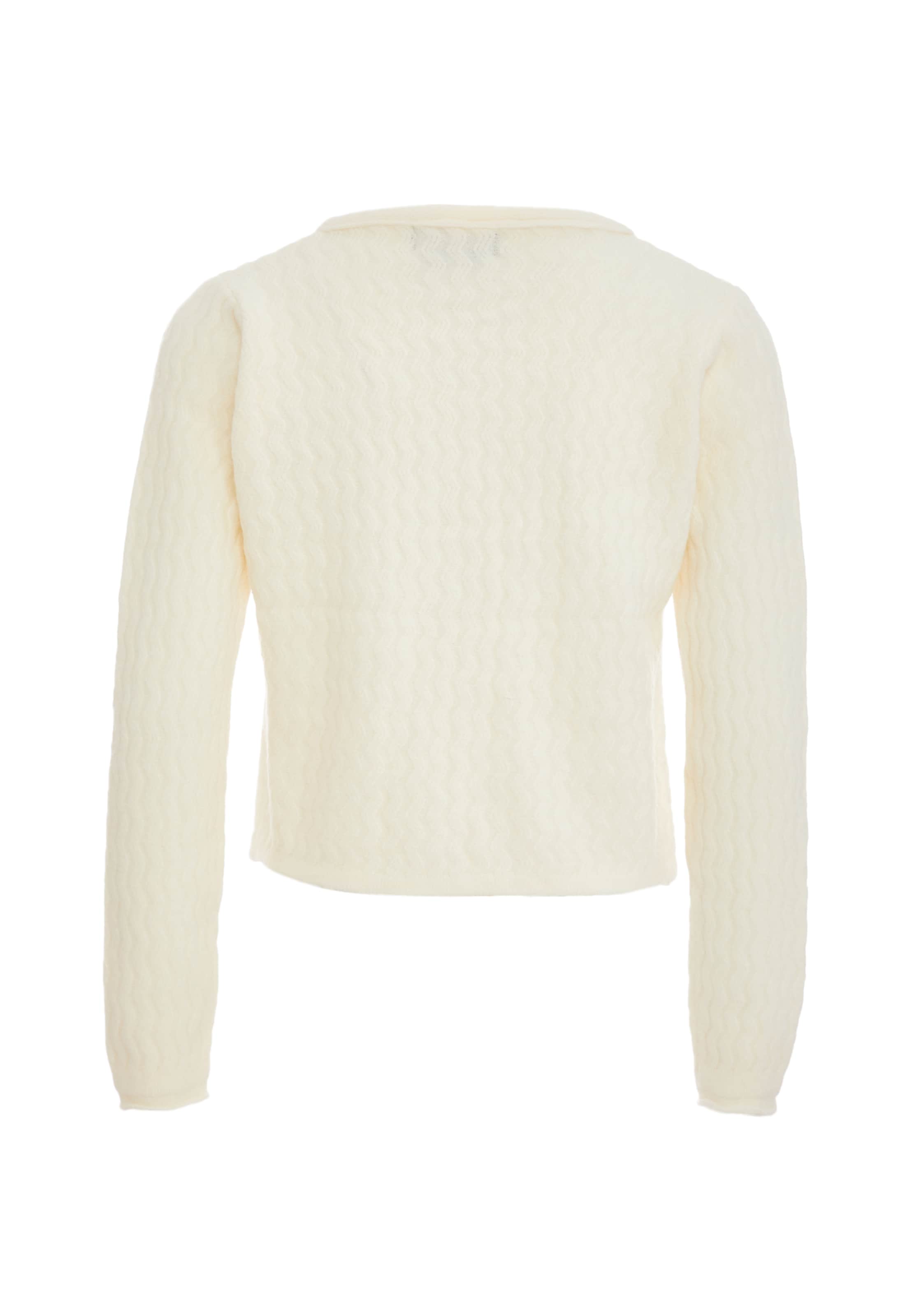 CARNEA Strickjacke in Weiß